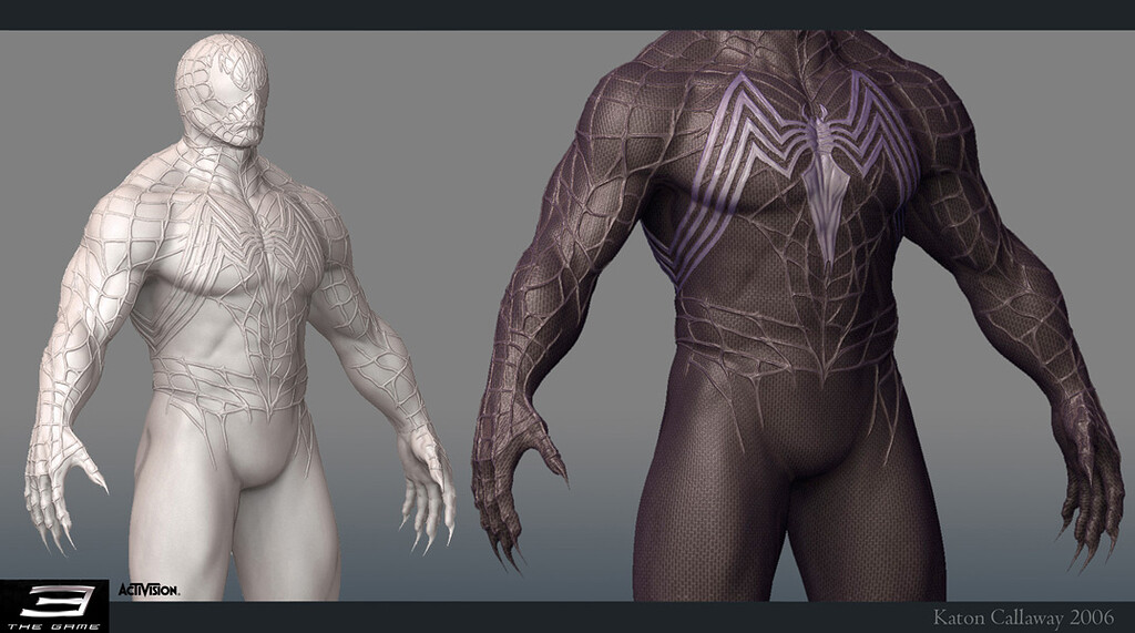 Katon Callaway: Spiderman 3 The Game Character Work - ZBrushCentral