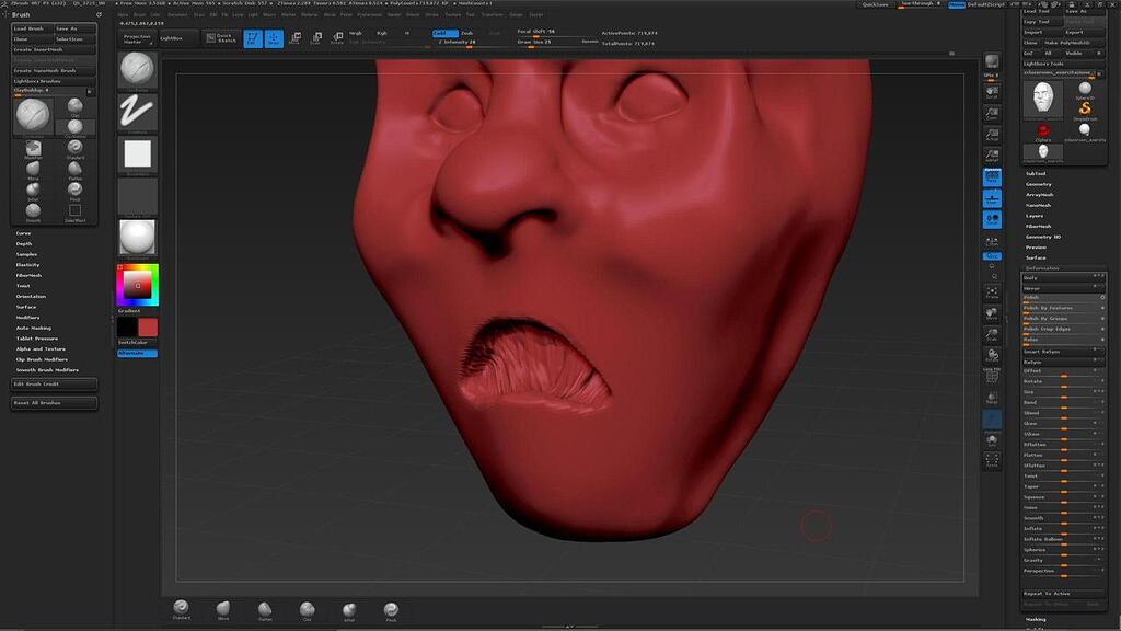 Problem With The Mouth Zbrushcentral