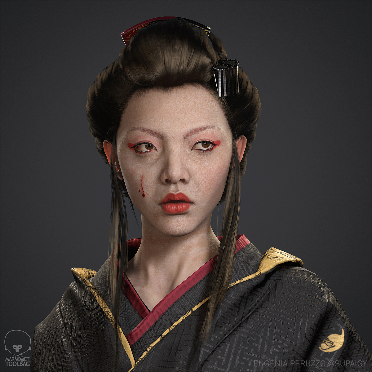 geisha zbrush