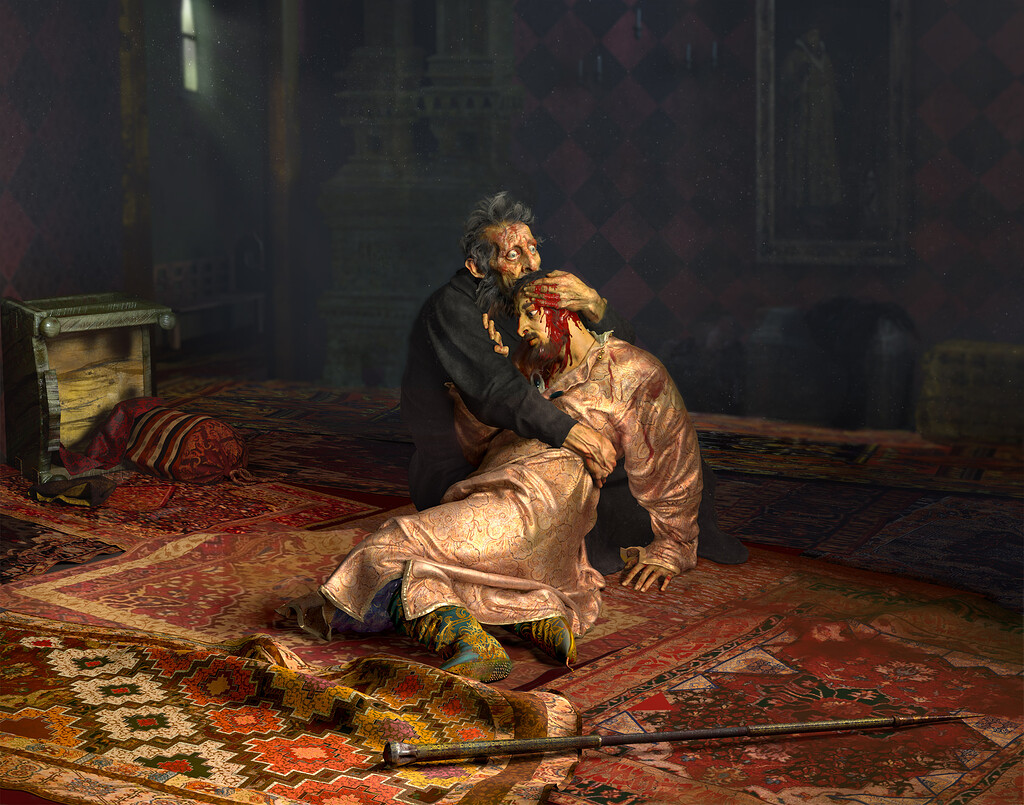 Ivan the terrible and his son Ivan ZBrushCentral