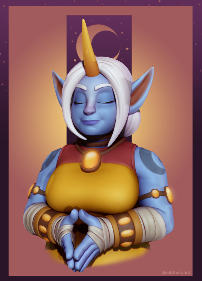Made a more Motherly Variant of Soraka from League of Legends -  ZBrushCentral