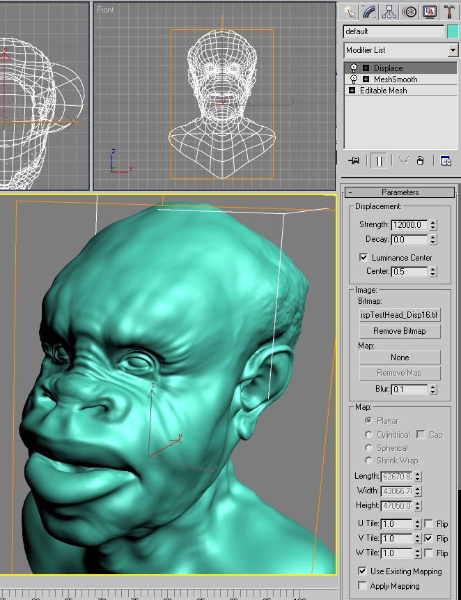 My Displacement results in 3DS Max - ZBrushCentral