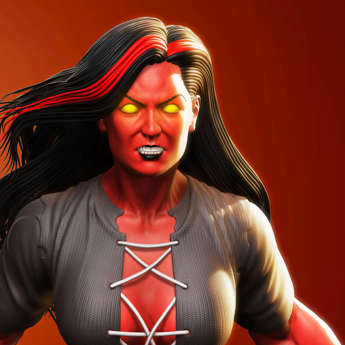 Red She-Hulk - ZBrushCentral