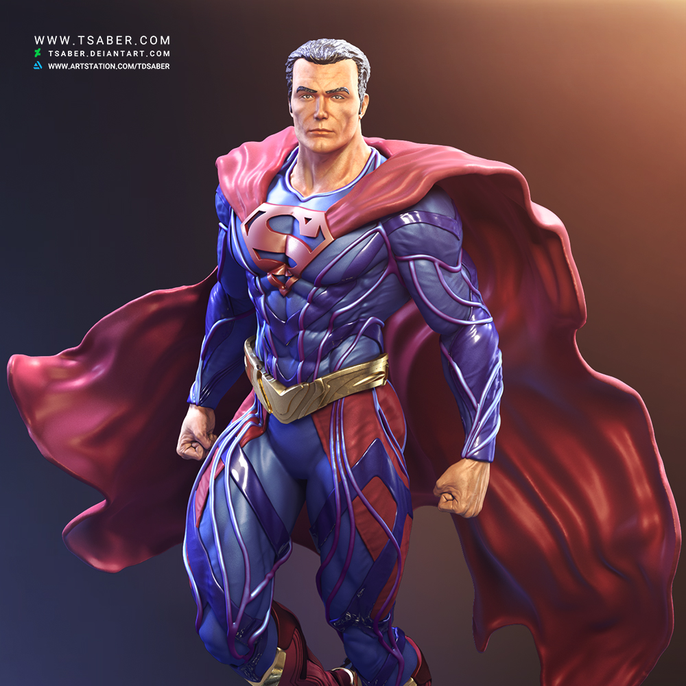 Superman - Fan art Sculpture - ZBrushCentral