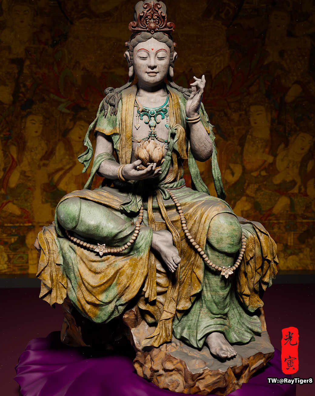 Guanyin Bodhisattva From The Song Dynasty In China Zbrushcentral