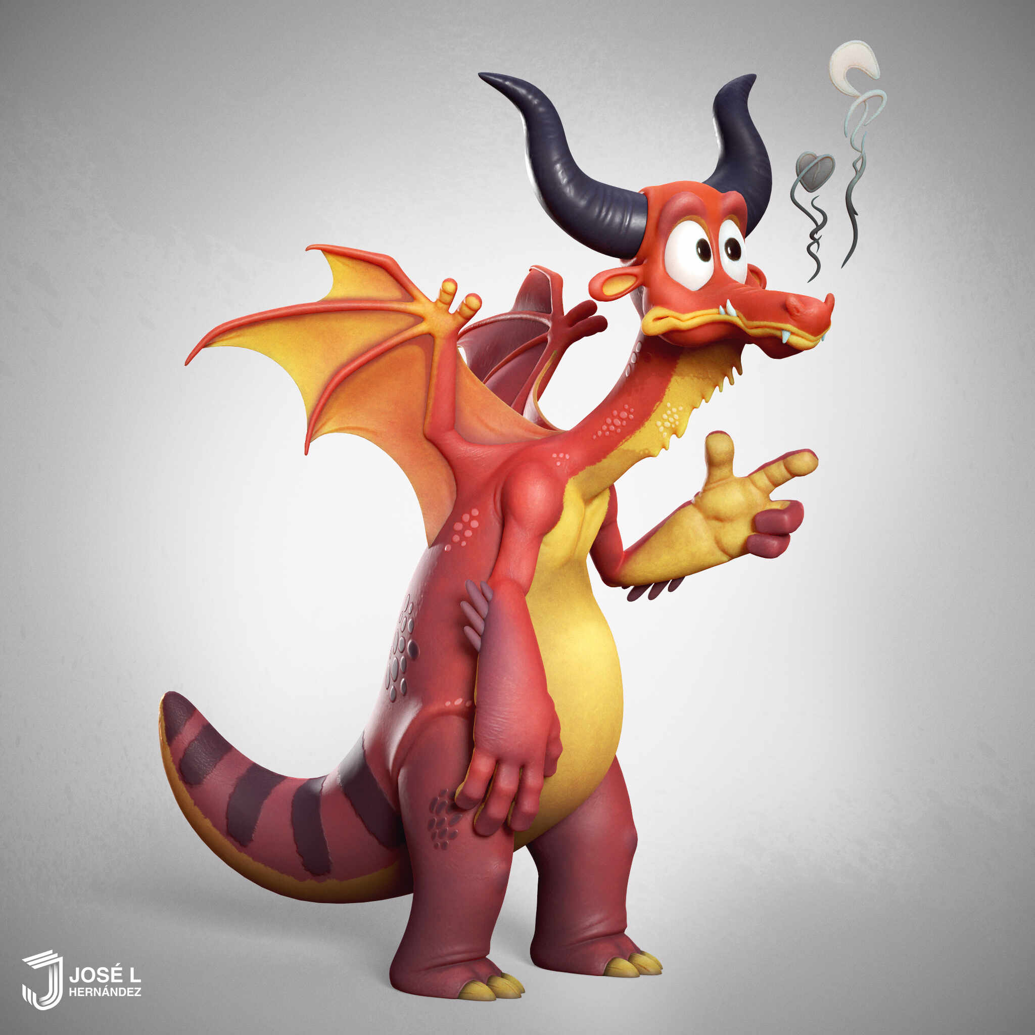 Cartoony Dragon - 3D Model - ZBrushCentral