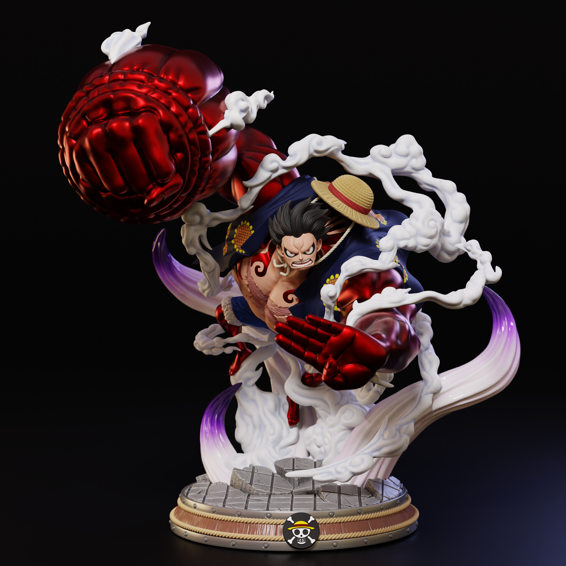 ArtStation - One Piece - Monkey D. Luffy (Gear Fourth)