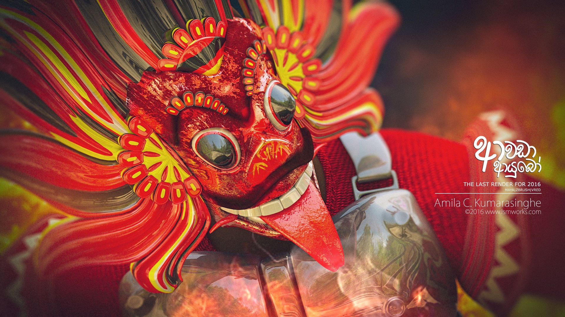 Devil Mask from Traditional Sri Lankans - ZBrushCentral
