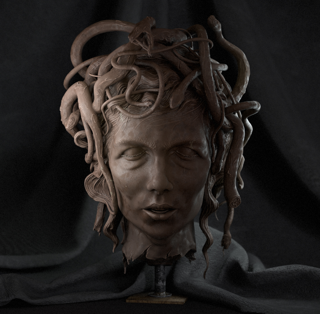 Medusa (clay maquette) - ZBrushCentral