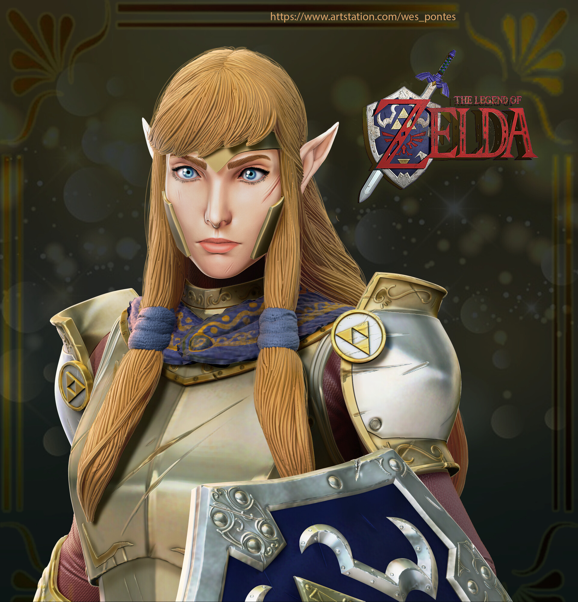 Princess Zelda _ Legend of Zelda Game FanArt - ZBrushCentral