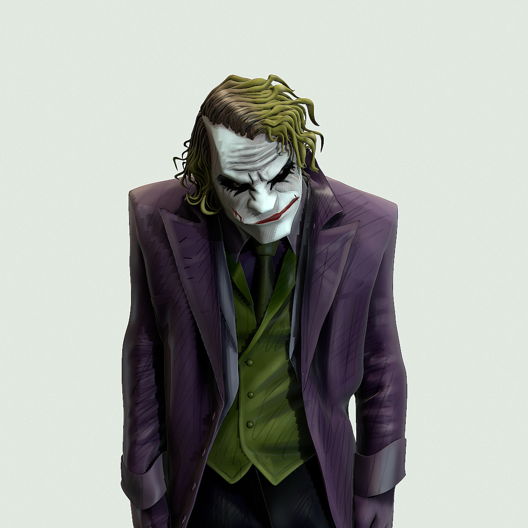 bacon hvorfor ikke protestantiske Joker (Dark Knight) fan art - ZBrushCentral