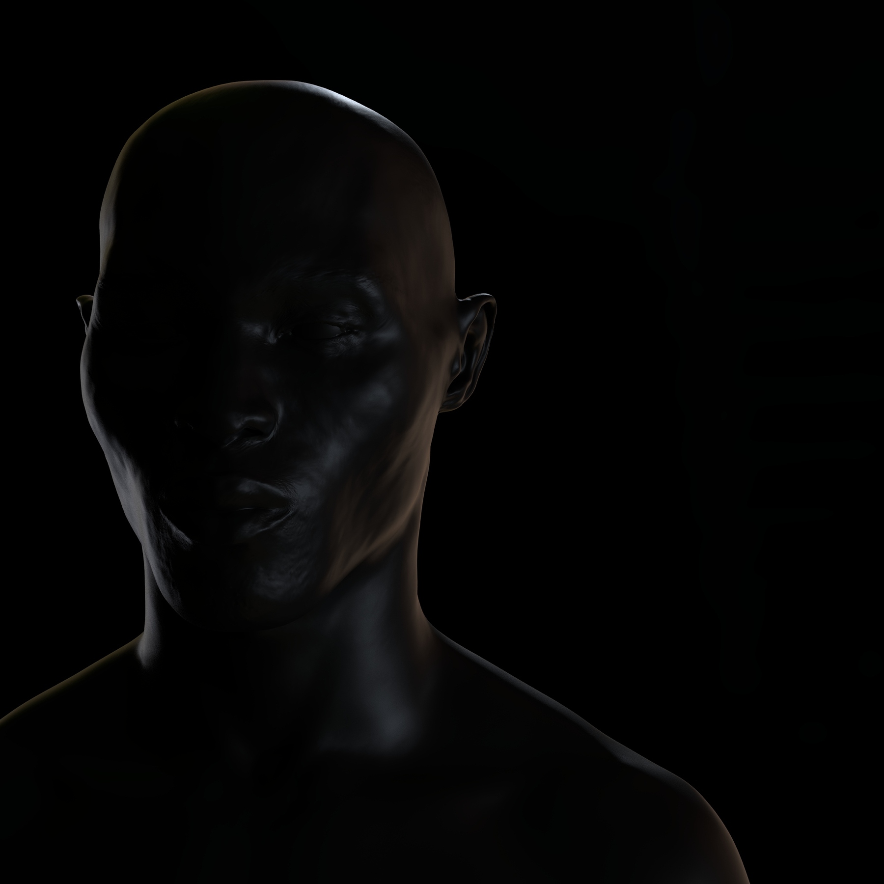 zbrush model turned black