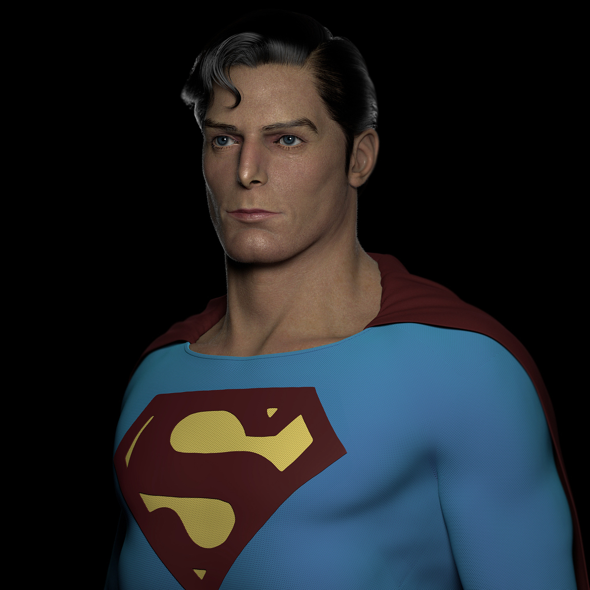 Christopher Reeve Superman WIP - ZBrushCentral