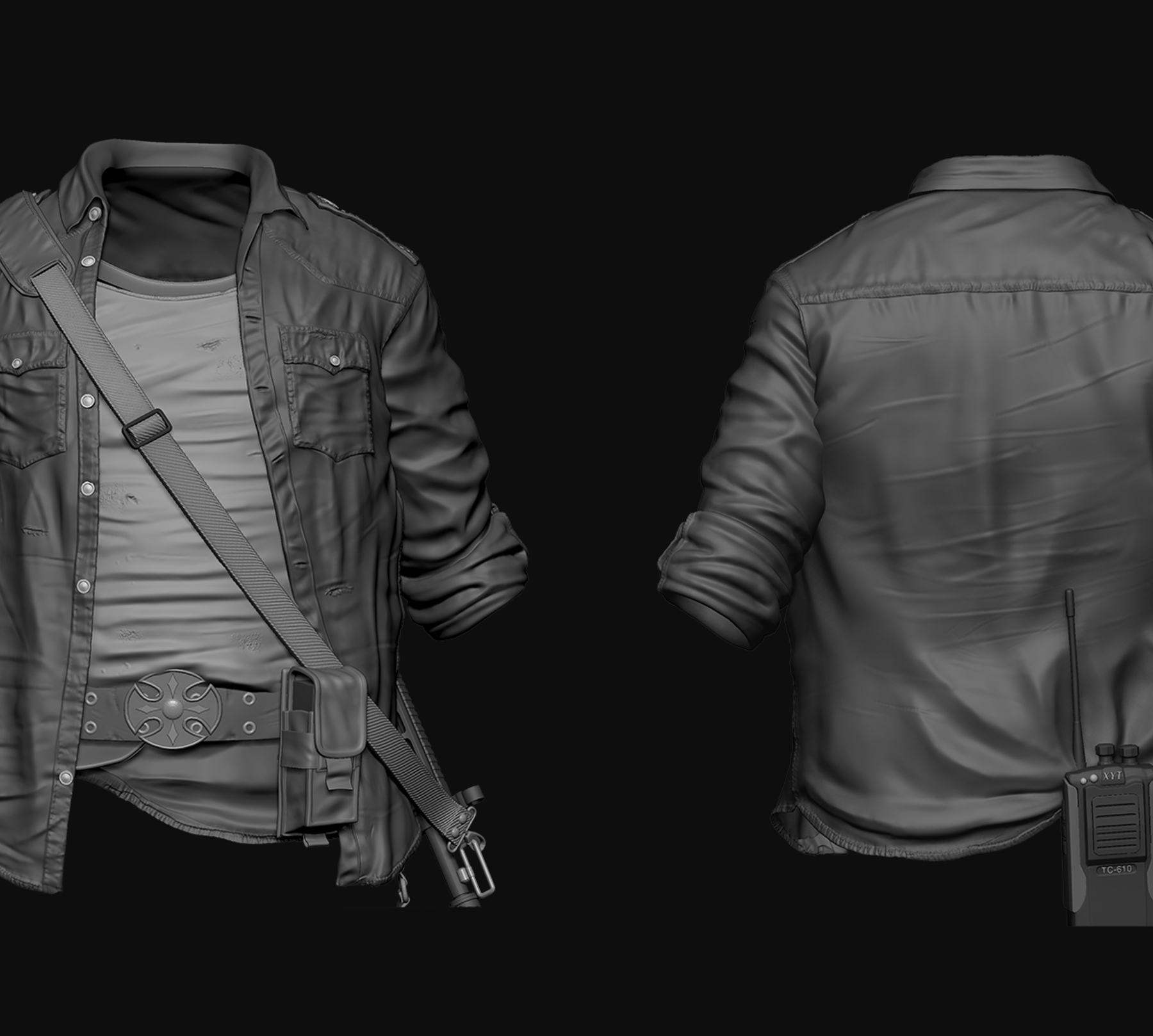 Attachment одежда. Jacket Zbrush. Плащ Zbrush. Куртка Zbrush. Одежда в 3d Max.