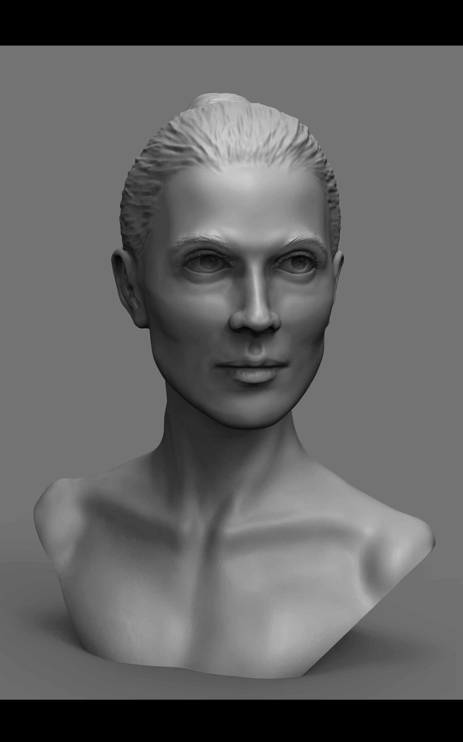 rough bust zbrush