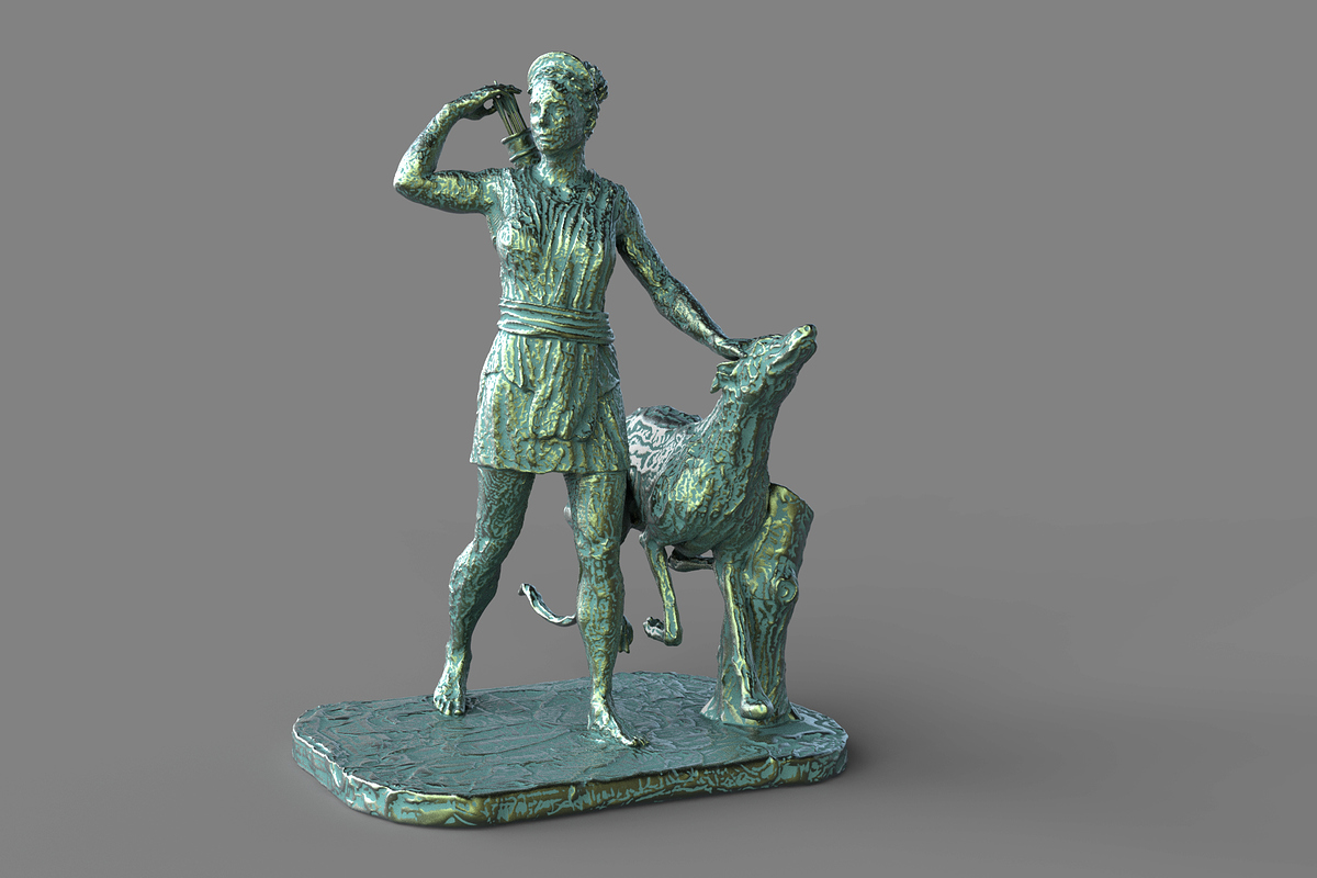 BronzeStatueGreen