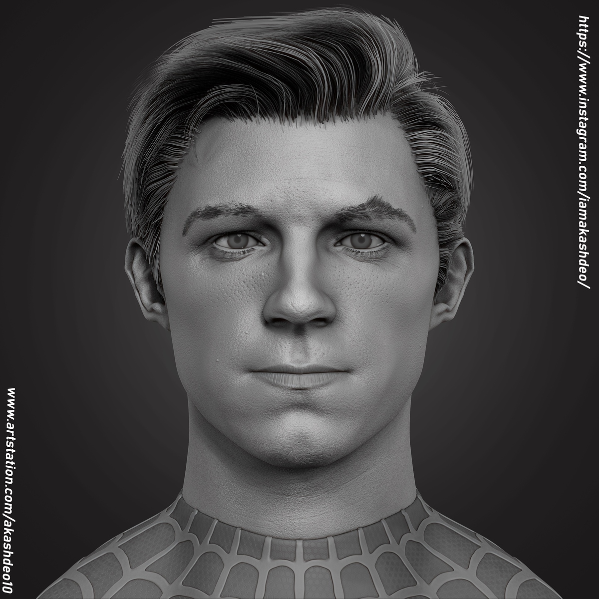 Tom Holland - Likeness Portrait - ZBrushCentral