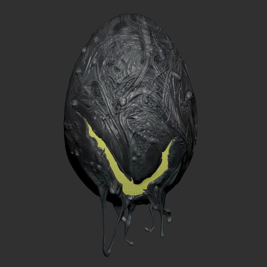zbrush alien egg