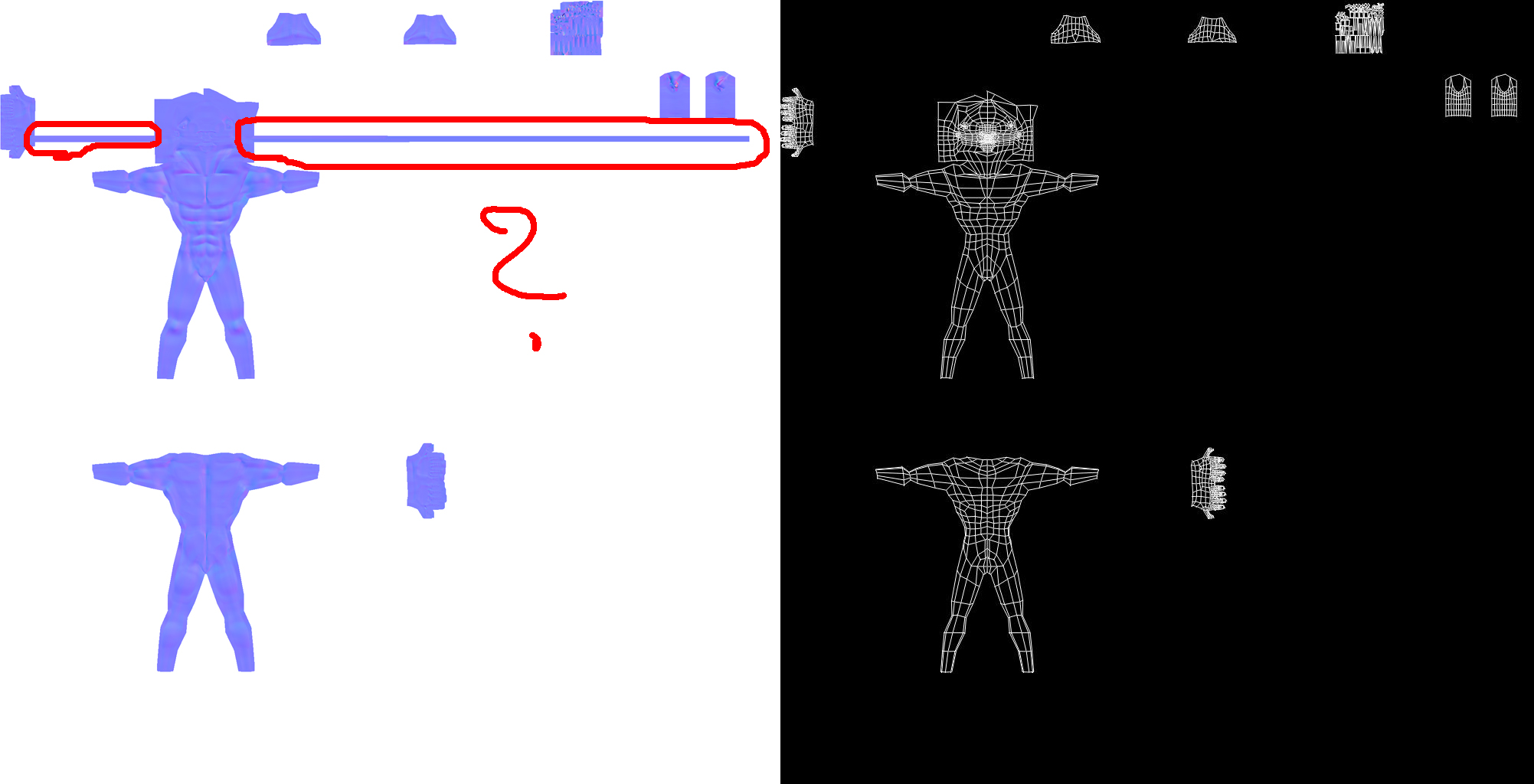 displacement map and uv;s.jpg