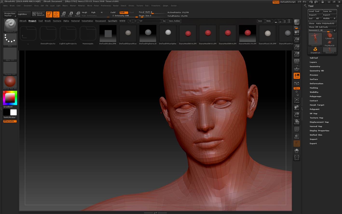going form daz to zbrush