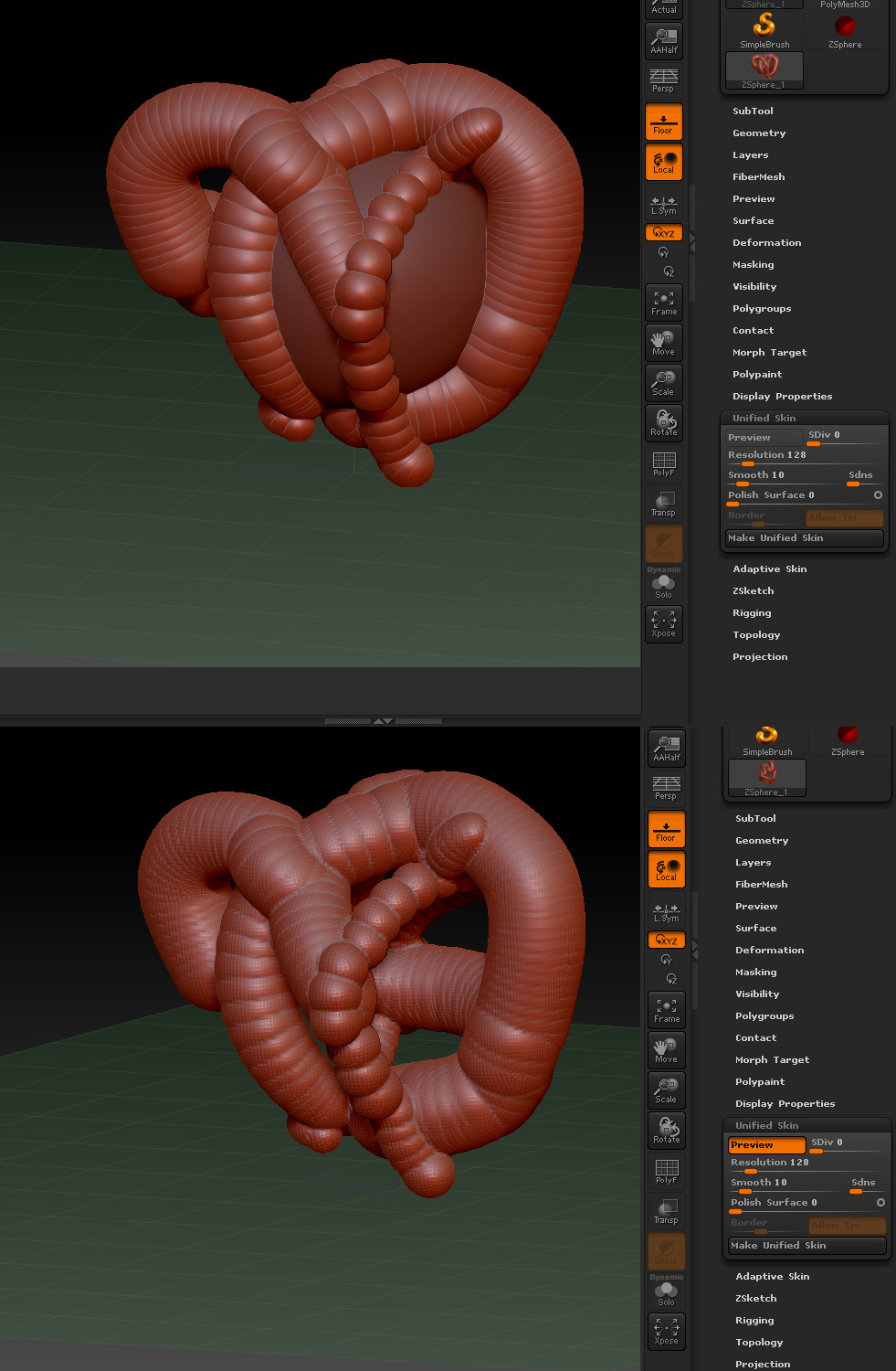 zbrush close holes with curve