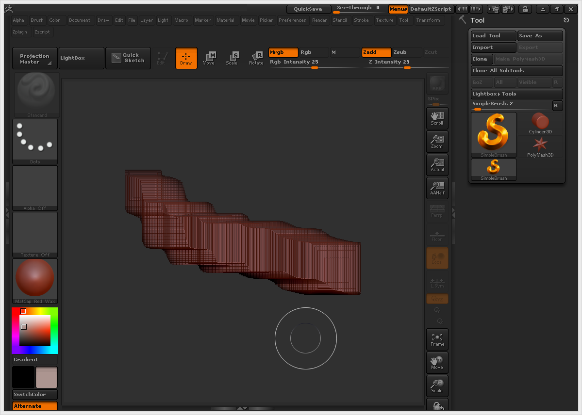 how to load zpr in zbrush