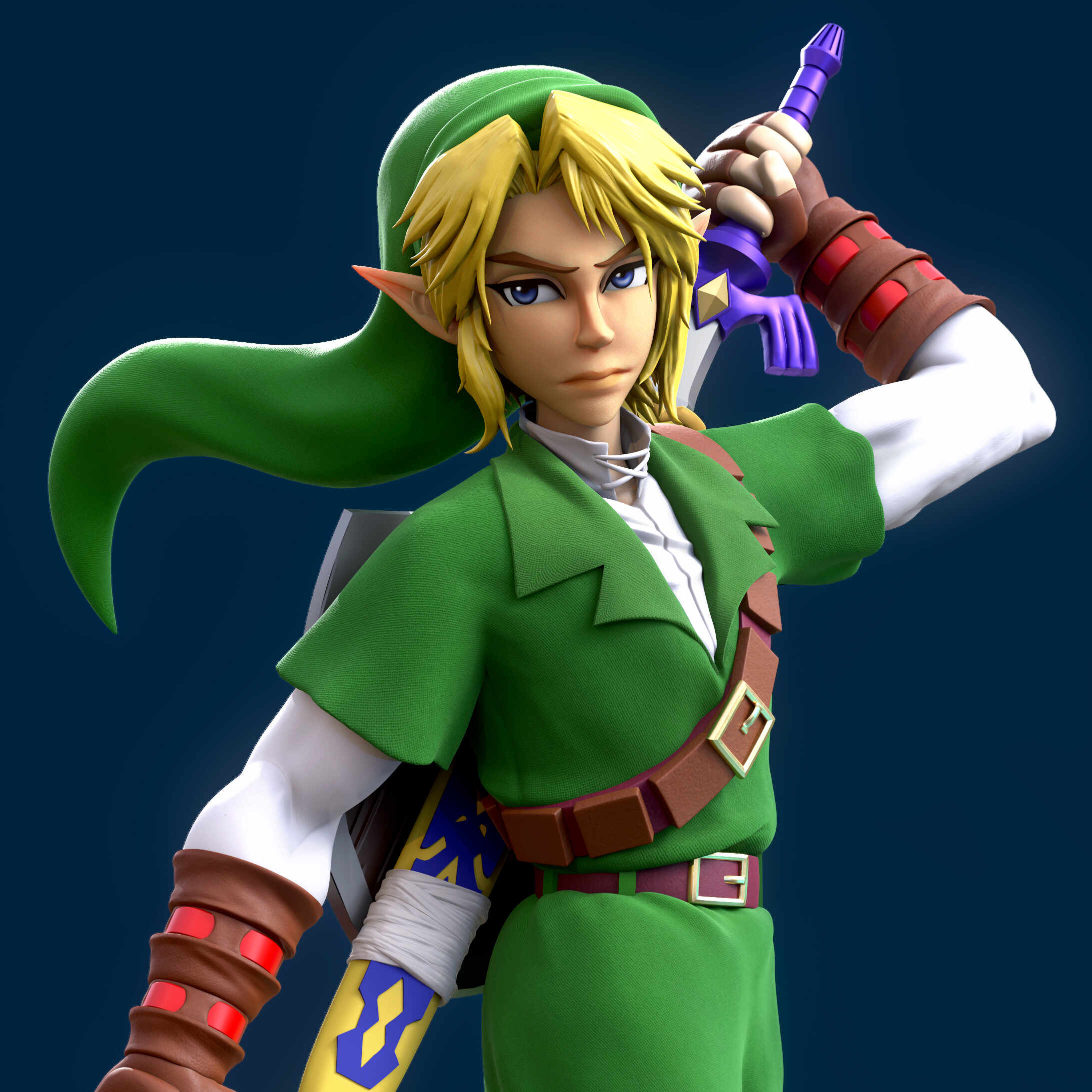 The legend of Zelda: Ocarina of Time render