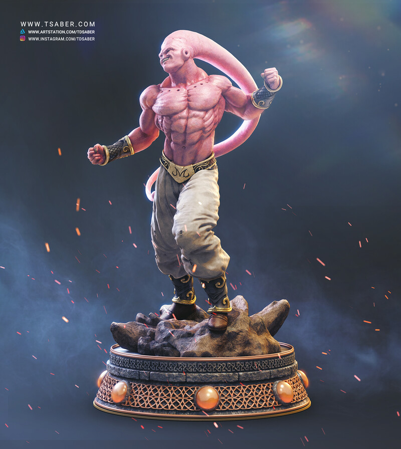 Super Buu Statue Dragonball Z Collectibles Tsaber ZBrushCentral