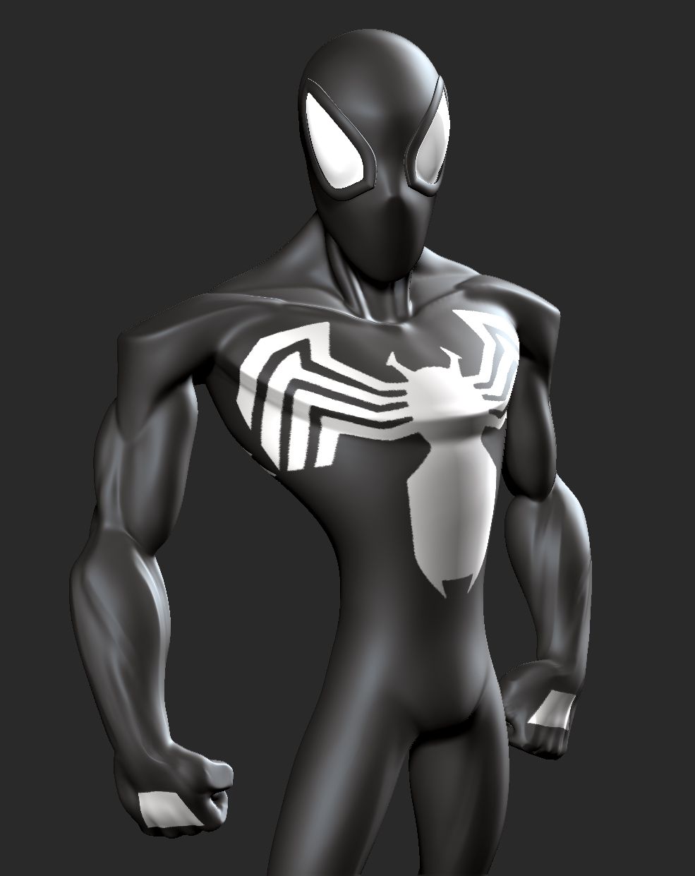 venom model spiderman 3 zbrush