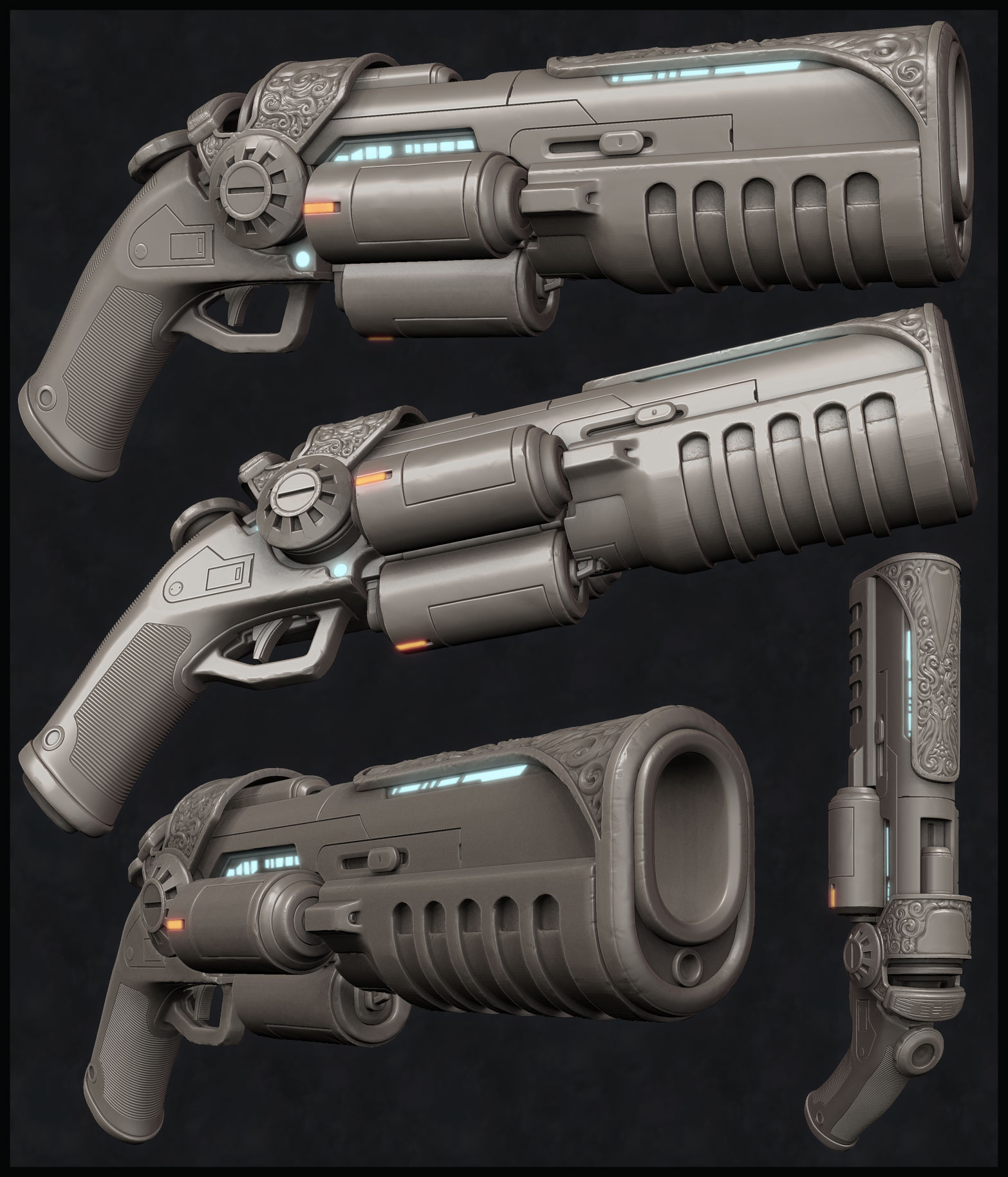 Jon Rush - Space gun - ZBrushCentral