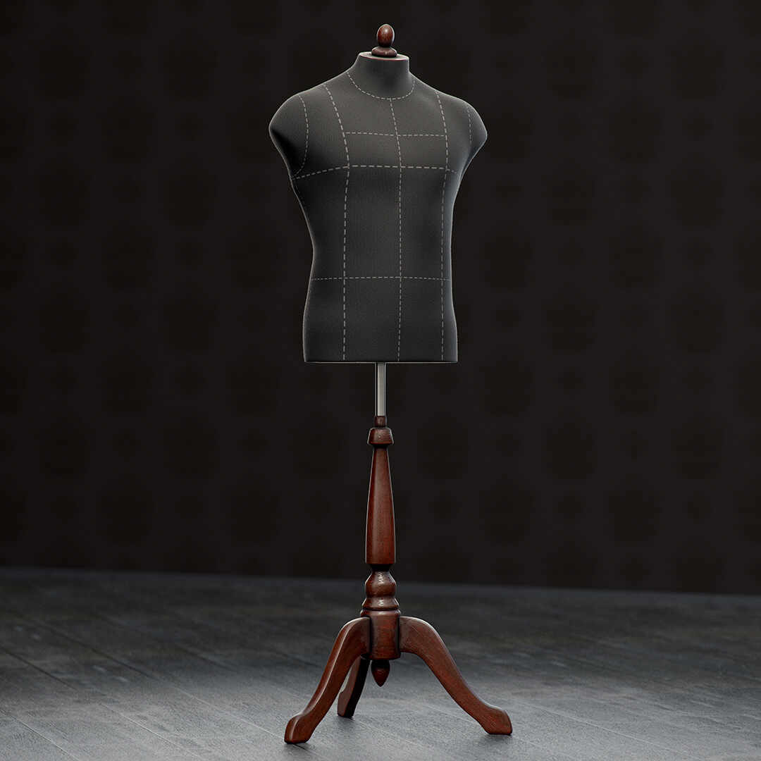 Mannequin Male/Female 3d model for the clothes presentation