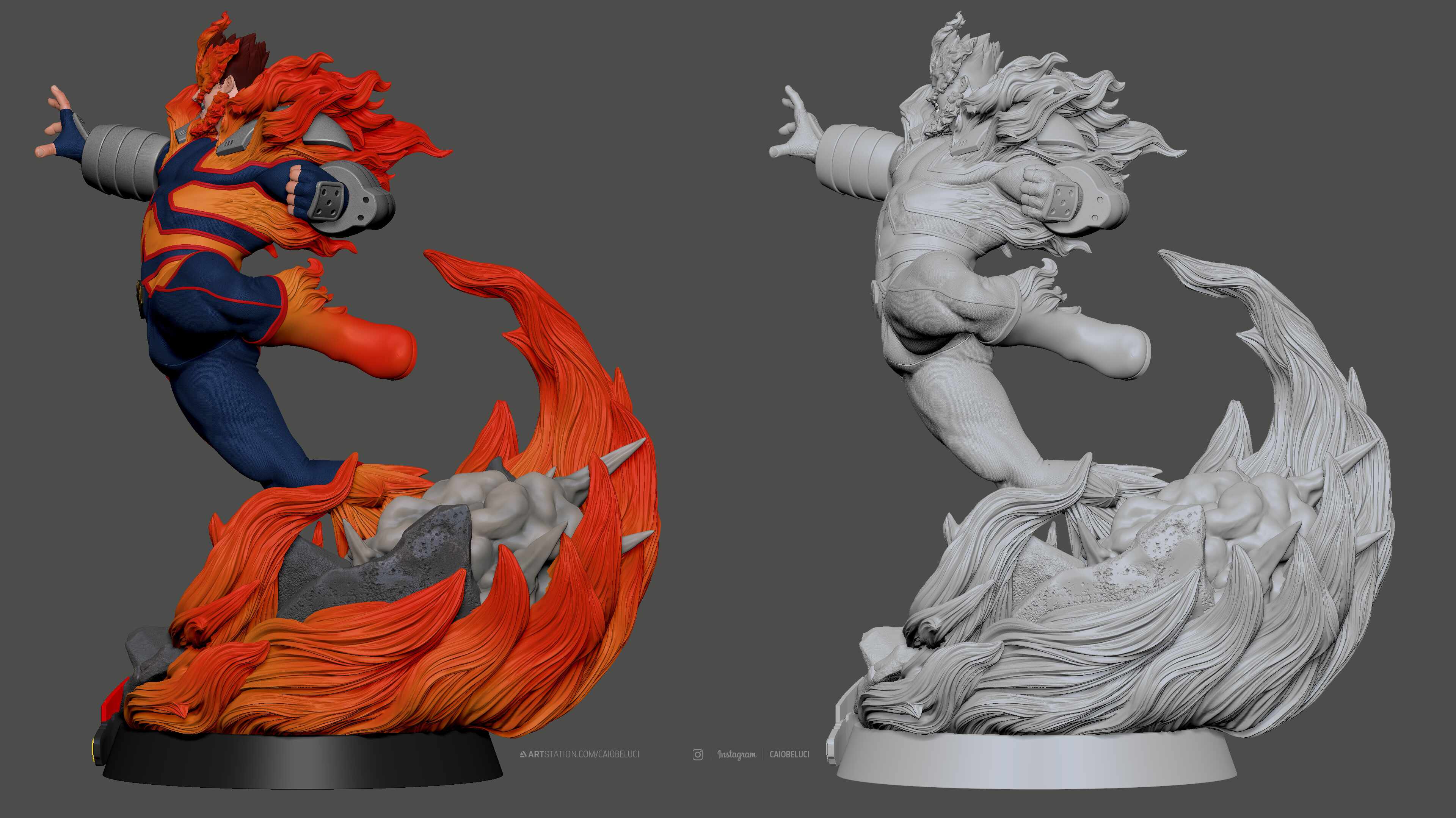 endeavor resin statue