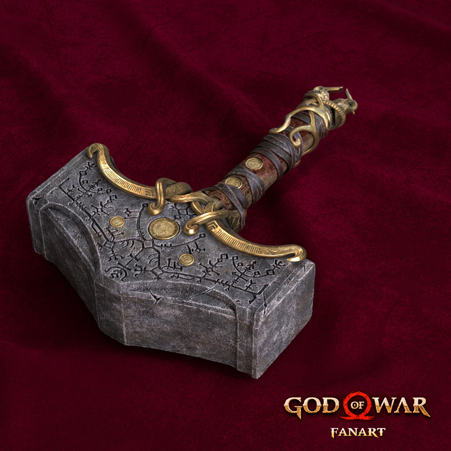 Mjolnir - God Of War (fan art) - ZBrushCentral