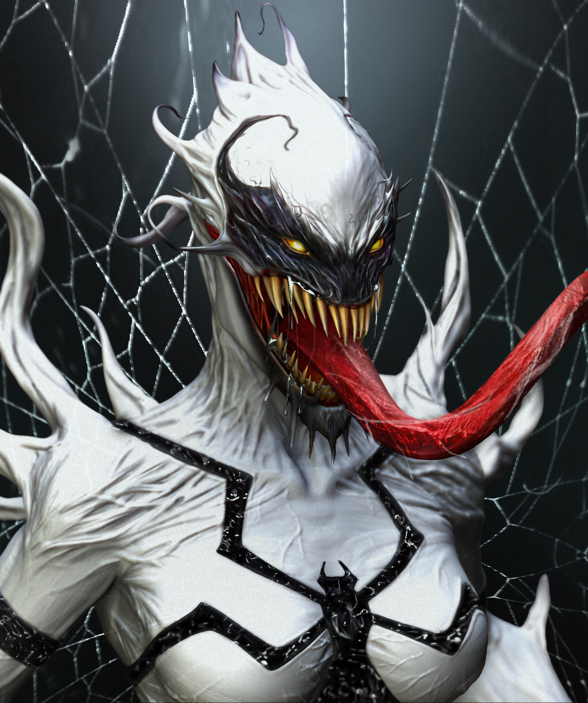 Anti-Venom(Female) Fan Art - ZBrushCentral