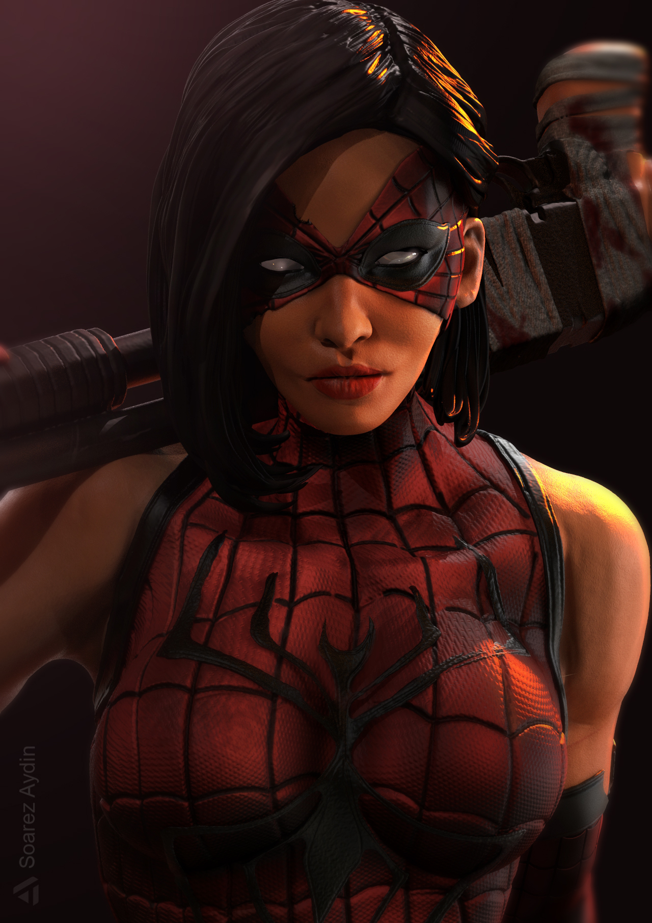 Spider Woman Ashley Barton Zbrushcentral