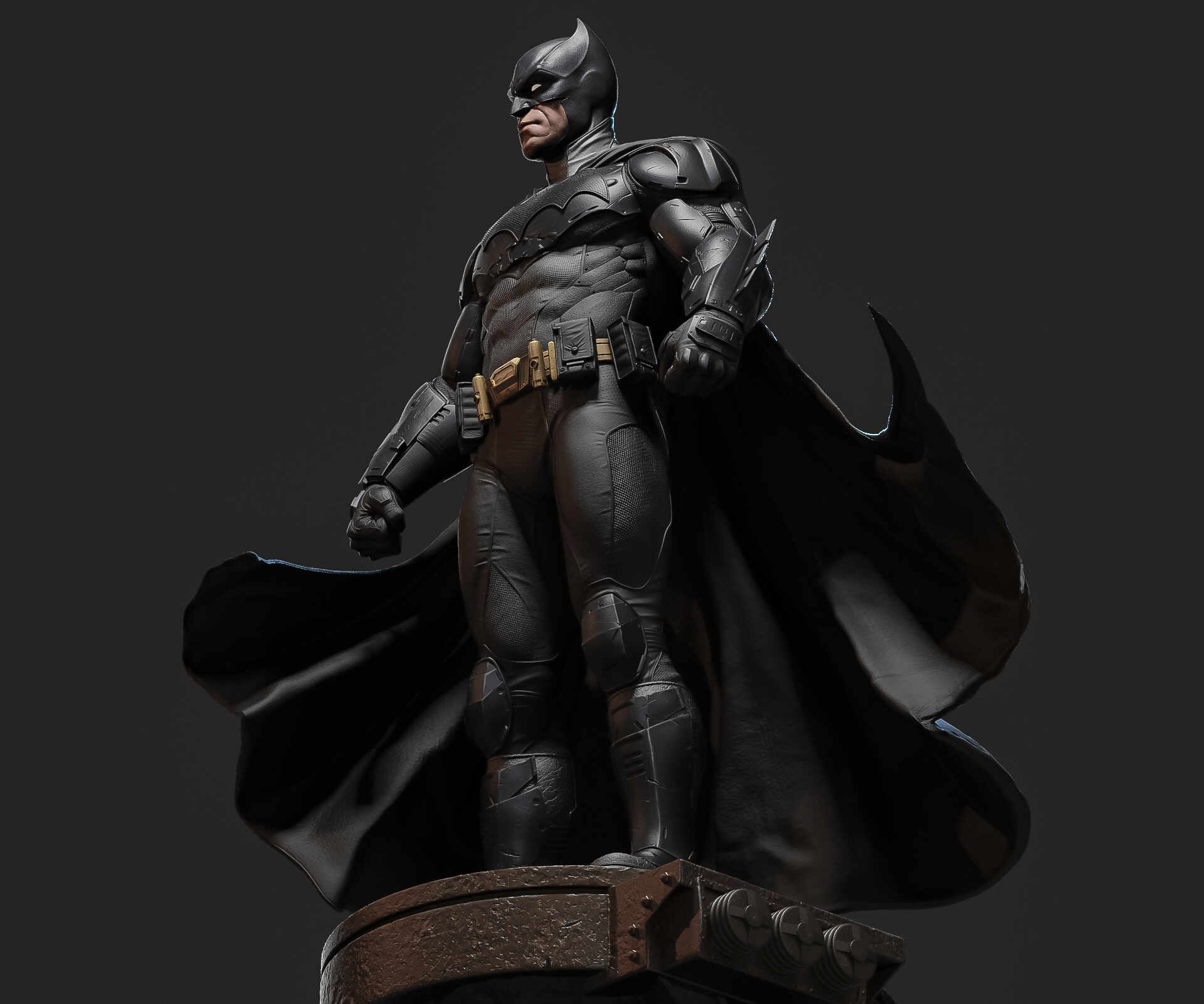 Batman statue fan art - ZBrushCentral