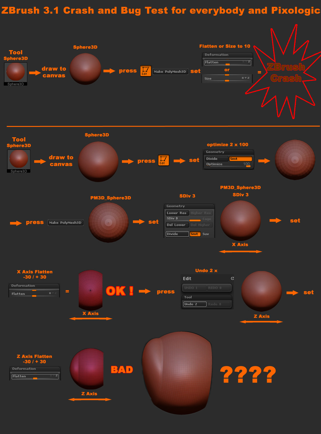 pureref bugs the intensity in zbrush