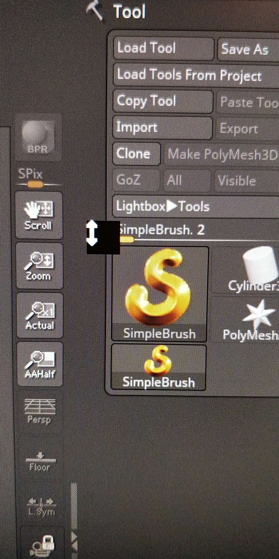 zbrush cursor too small