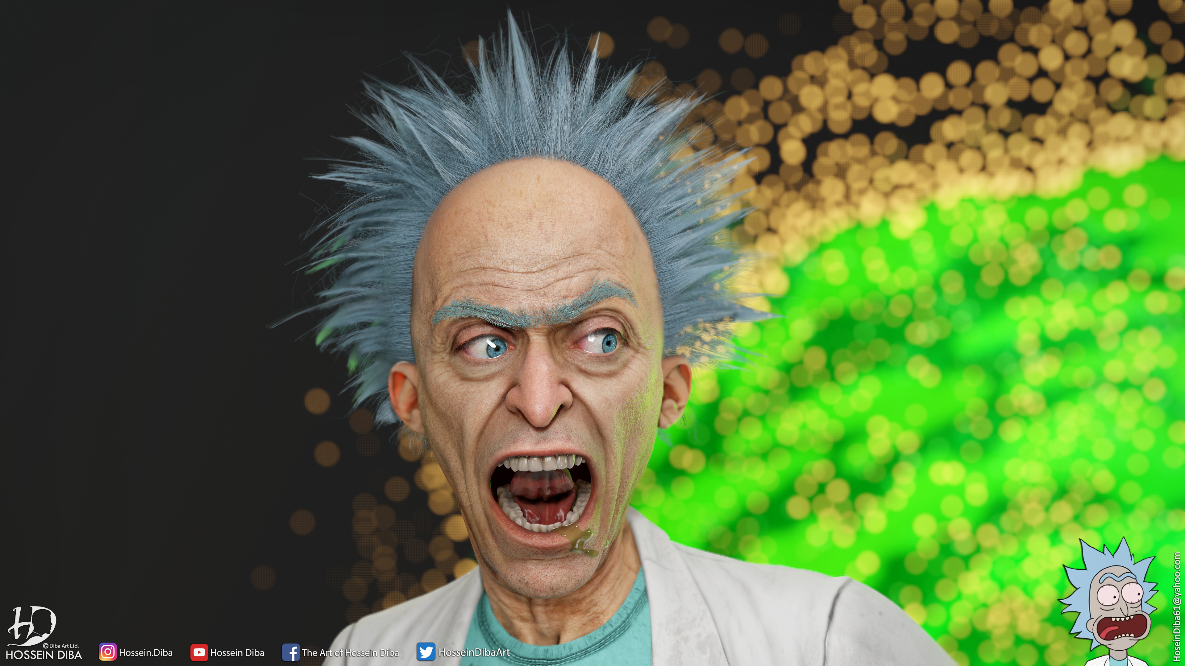 3D Model of Rick and Morty(Real time) - ZBrushCentral