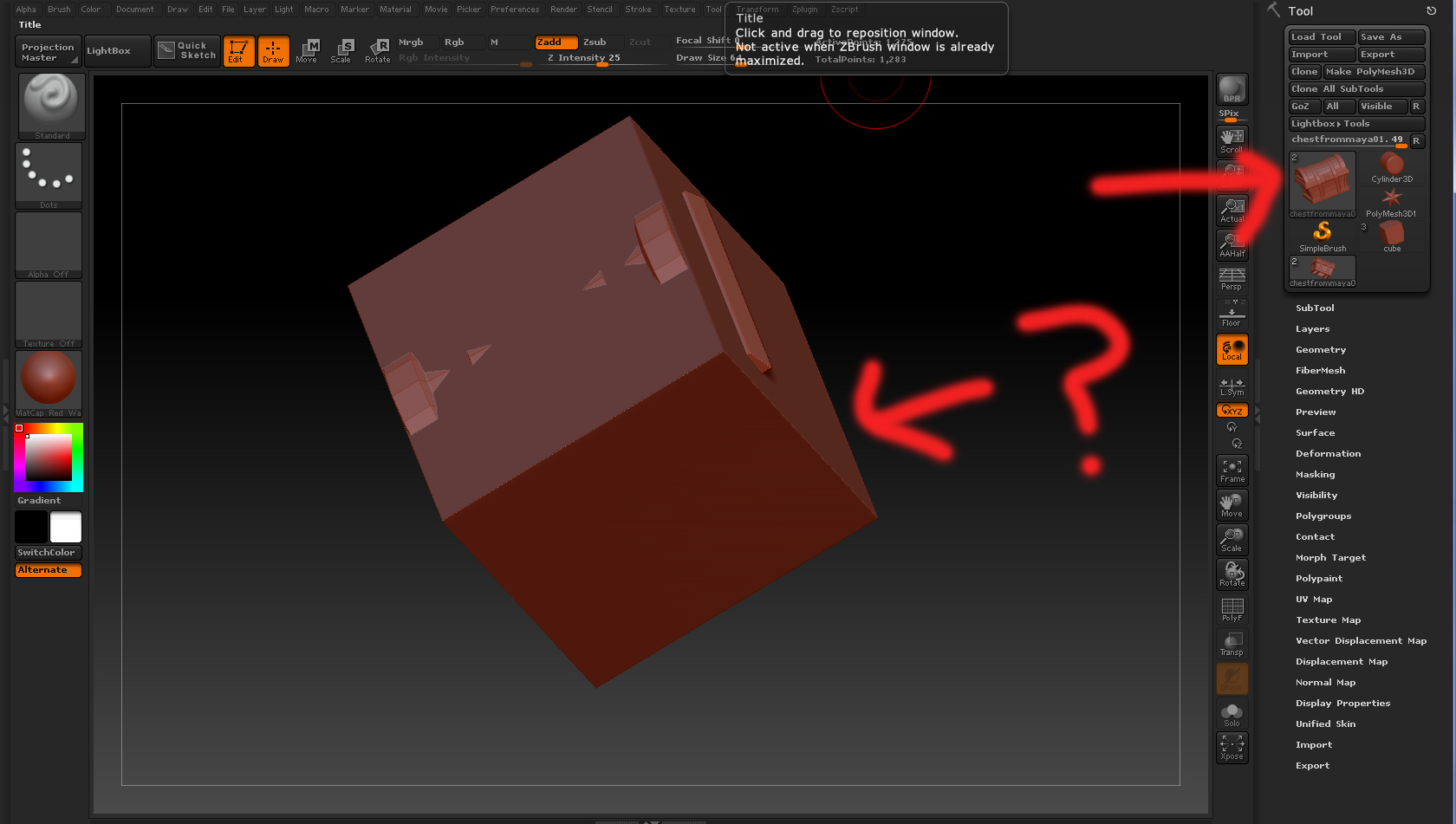 imported obj in zbrush is not smooth