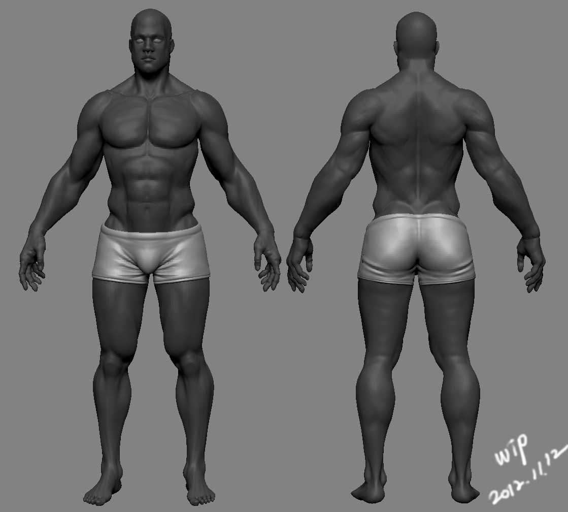 Male Nude Sculpting Zbrushcentral