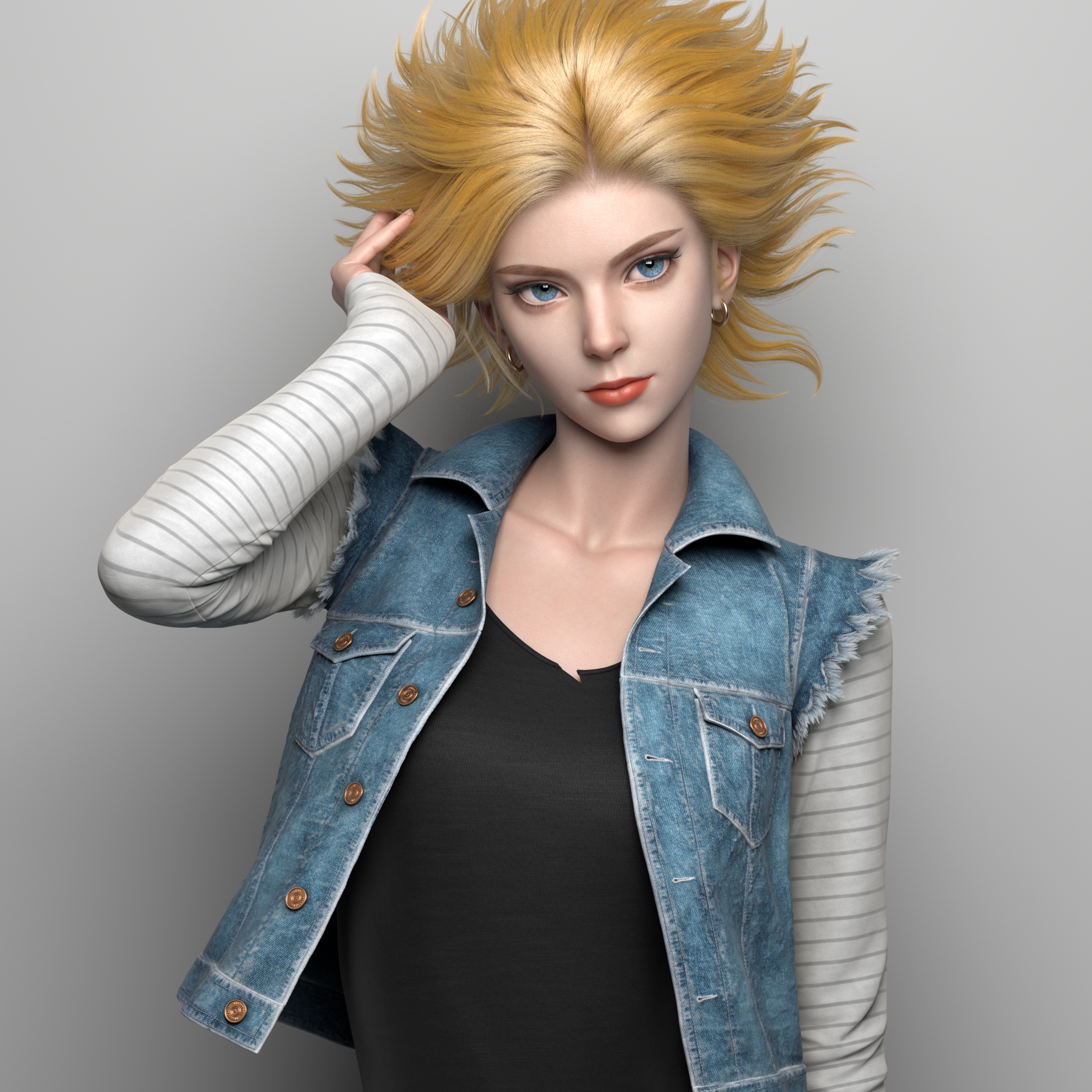 android 18 real life naked with bottle