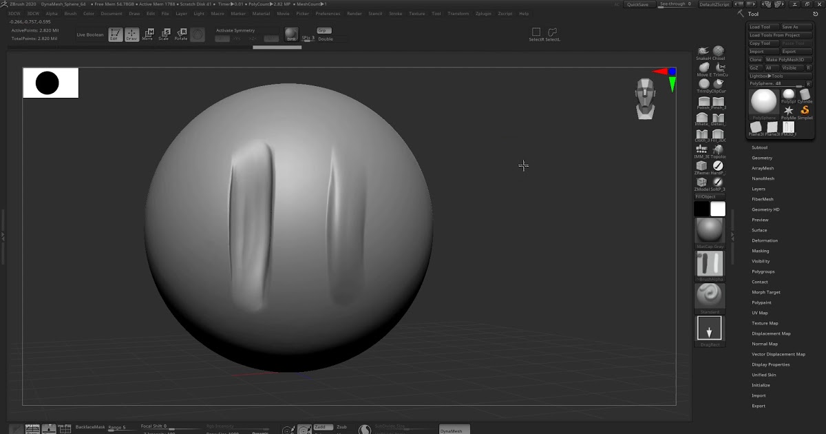 Spotlight projection zbrush где находится