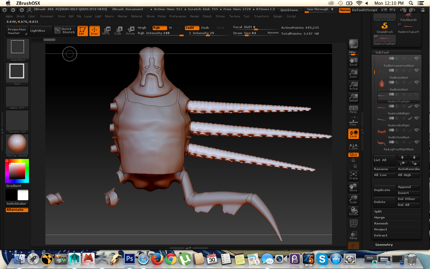 where is the mirror button in zbrush