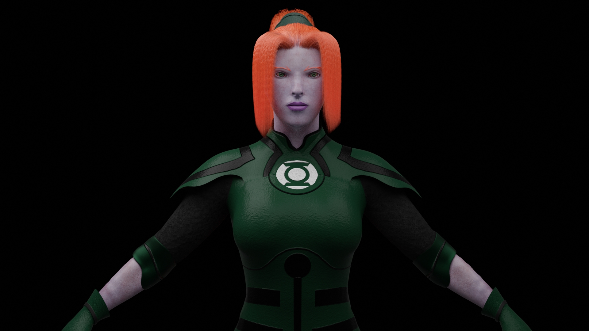 Green Lantern Laira Omoto - ZBrushCentral
