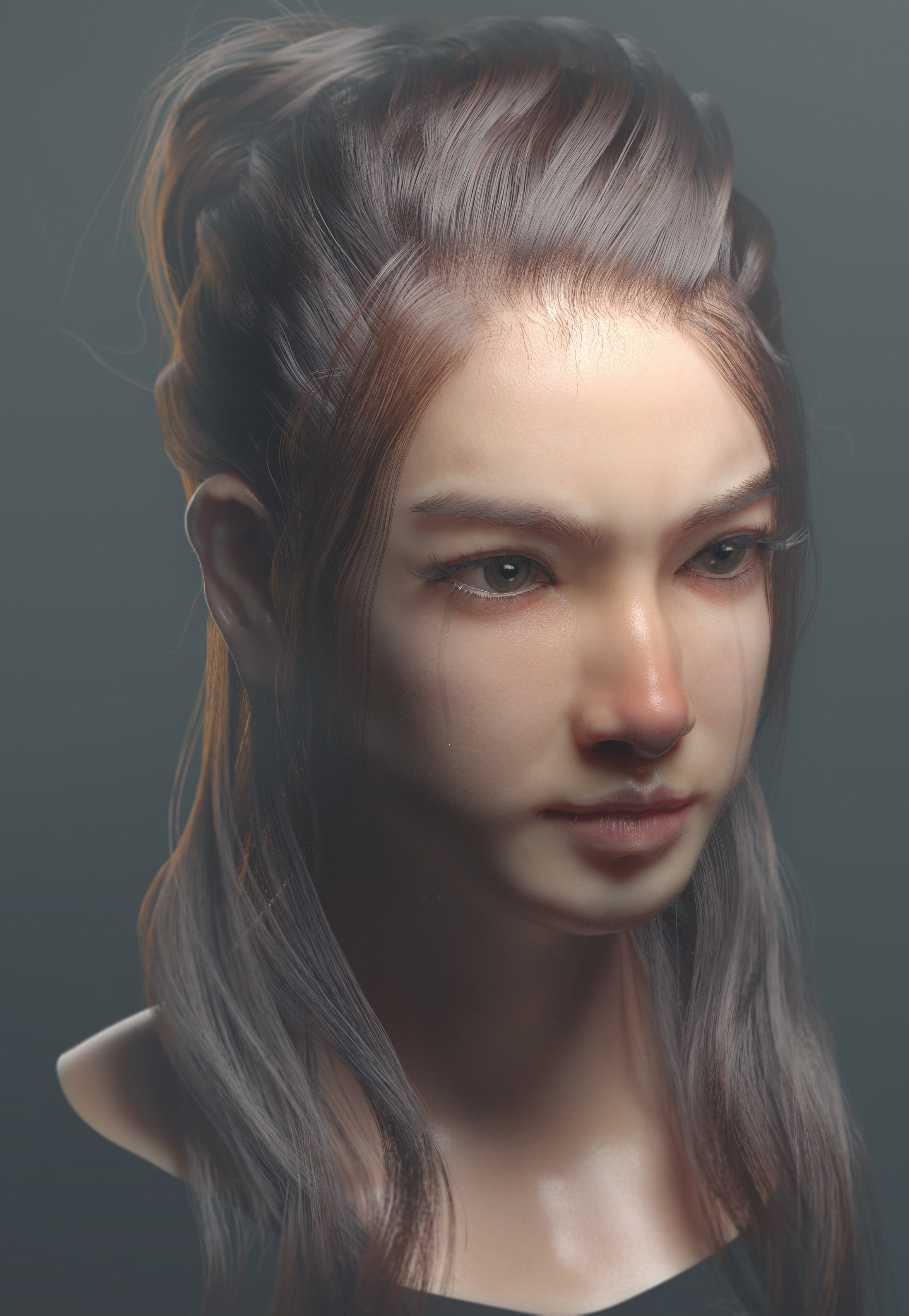 Asian female head test - ZBrushCentral