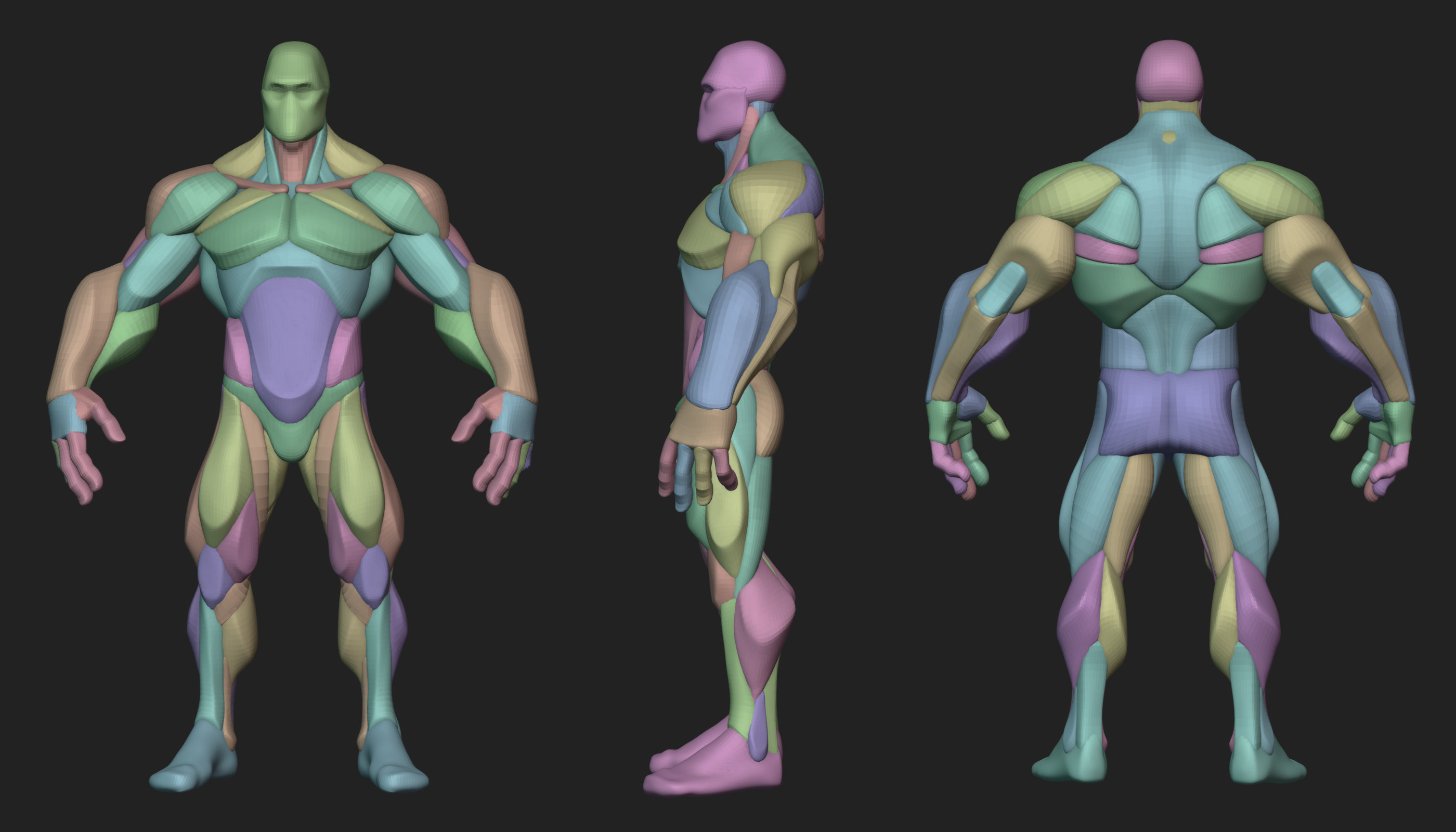 Stylized Anatomy Blockouts - ZBrushCentral